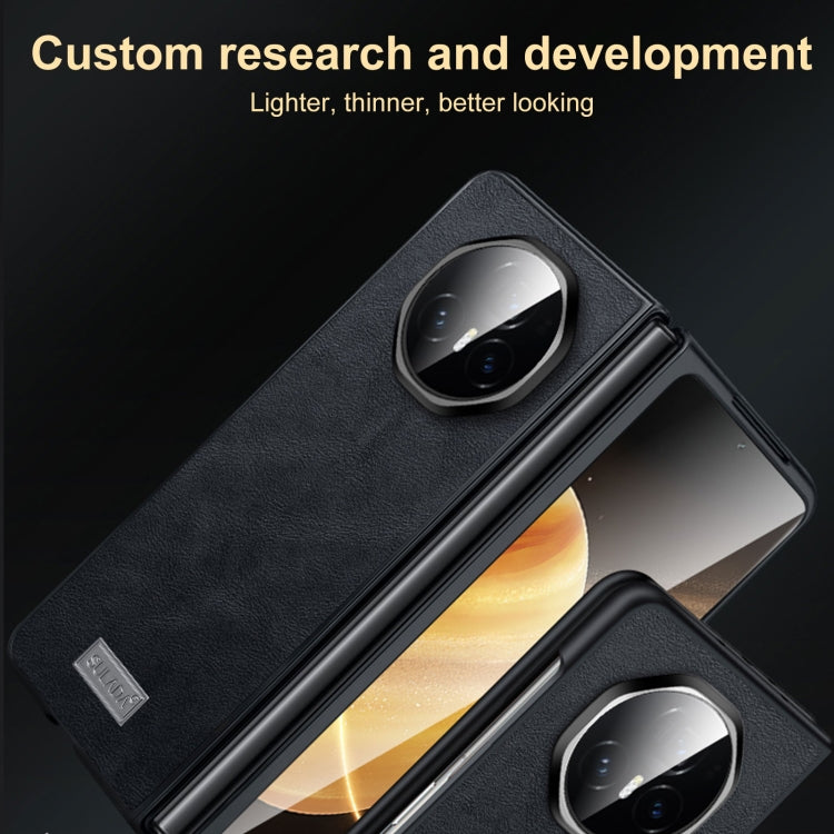 For Honor Magic Vs3 SULADA Shockproof TPU + Handmade Leather Phone Case