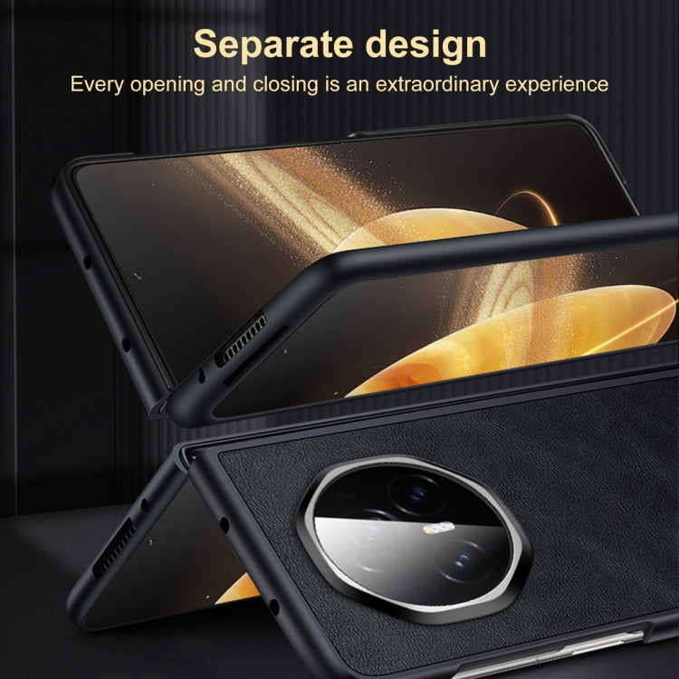 For Honor Magic V3 SULADA Shockproof TPU + Handmade Leather Phone Case