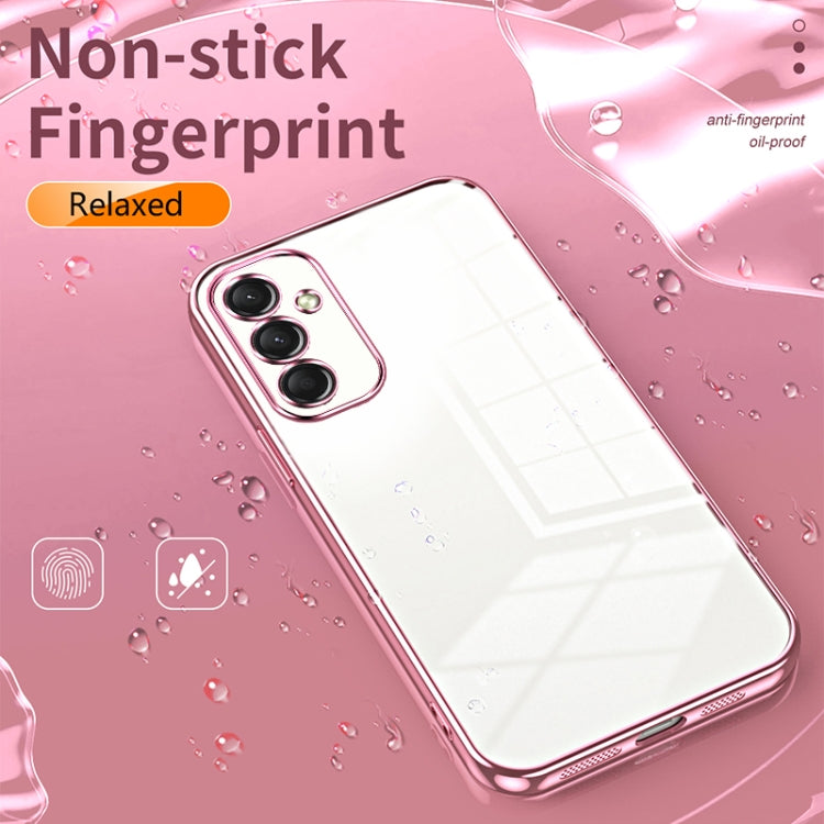 For Samsung Galaxy A16 5G Transparent Plating Fine Hole Phone Case