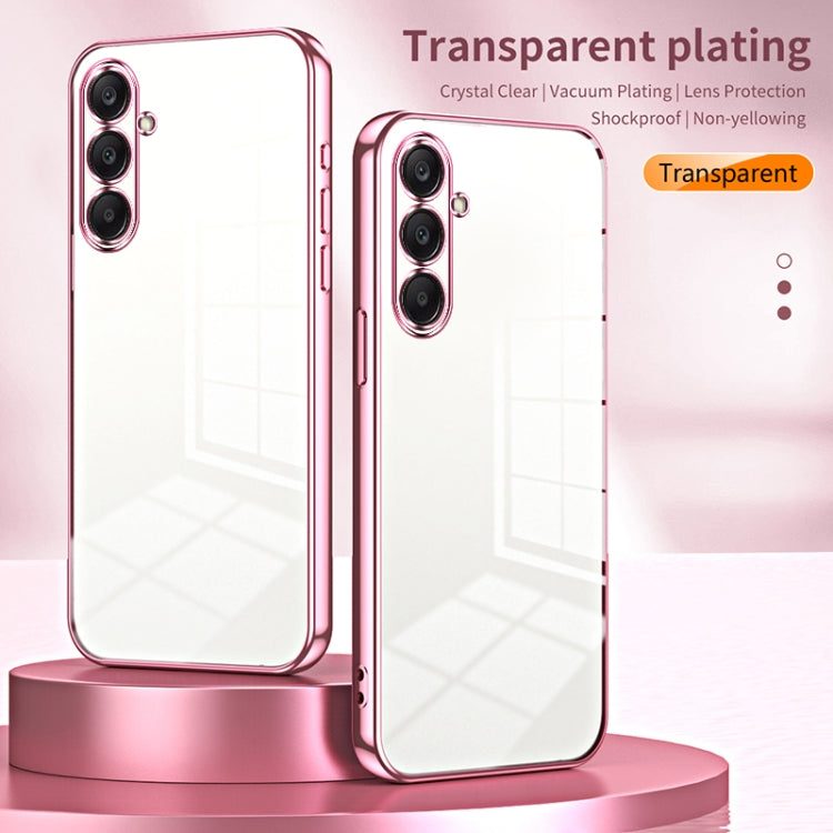 For Samsung Galaxy A26 Transparent Plating Fine Hole Phone Case