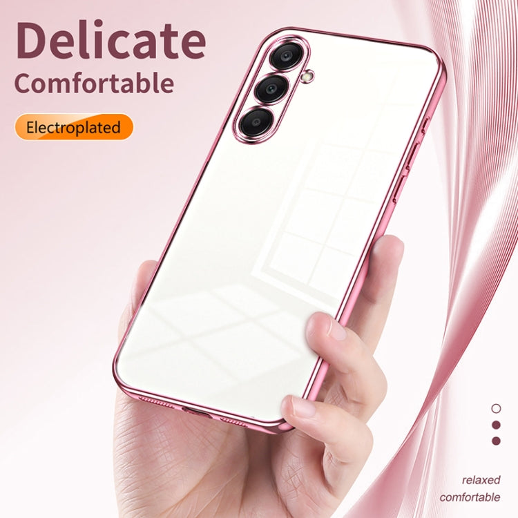 For Samsung Galaxy A26 Transparent Plating Fine Hole Phone Case
