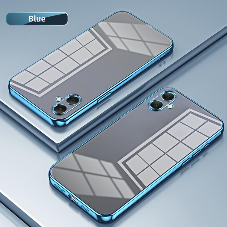 For Samsung Galaxy A07 Transparent Plating Fine Hole Phone Case