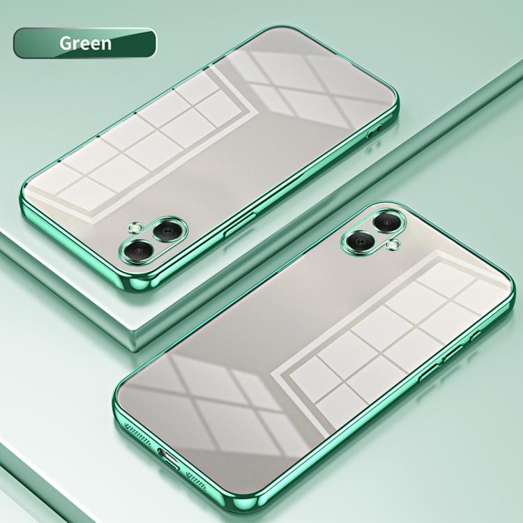 For Samsung Galaxy A07 Transparent Plating Fine Hole Phone Case