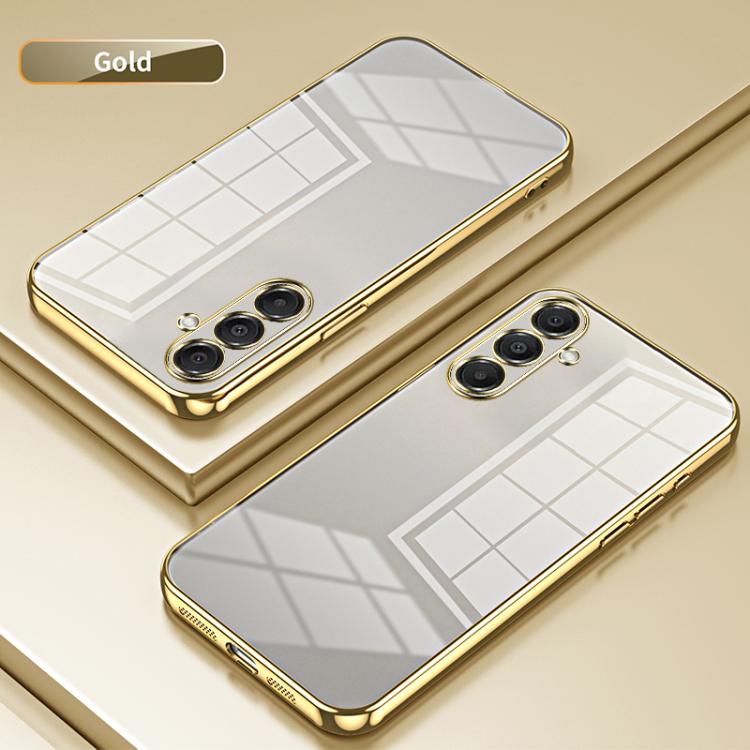 For Samsung Galaxy A17 Transparent Plating Fine Hole Phone Case