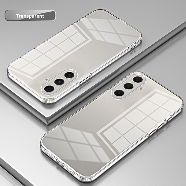 For Samsung Galaxy A17 Transparent Plating Fine Hole Phone Case