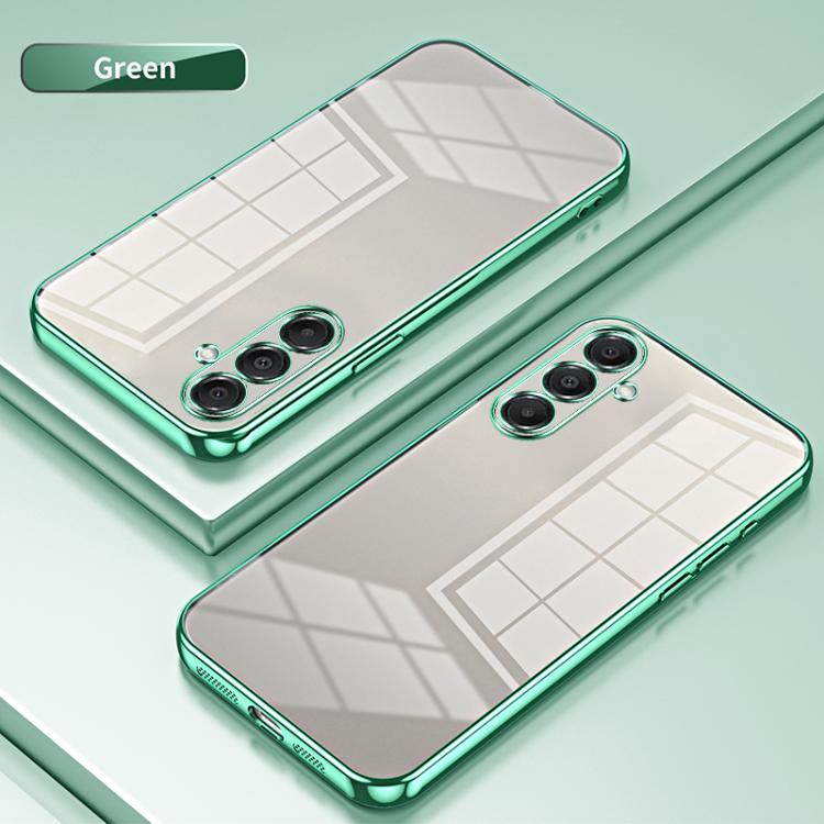 For Samsung Galaxy A17 Transparent Plating Fine Hole Phone Case
