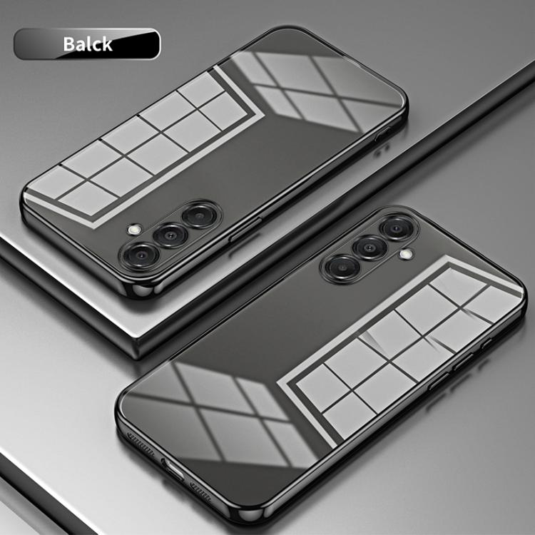 For Samsung Galaxy A17 Transparent Plating Fine Hole Phone Case