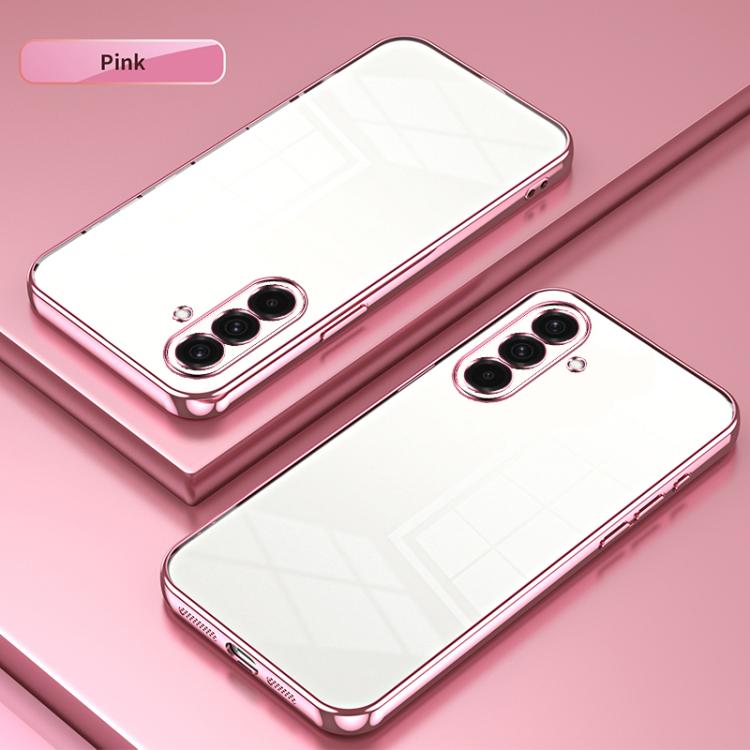 For Samsung Galaxy A37 5G Transparent Plating Fine Hole Phone Case