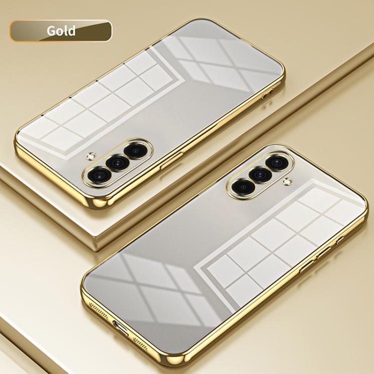 For Samsung Galaxy A37 5G Transparent Plating Fine Hole Phone Case