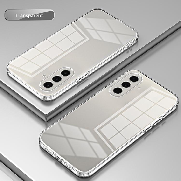For Samsung Galaxy A37 5G Transparent Plating Fine Hole Phone Case