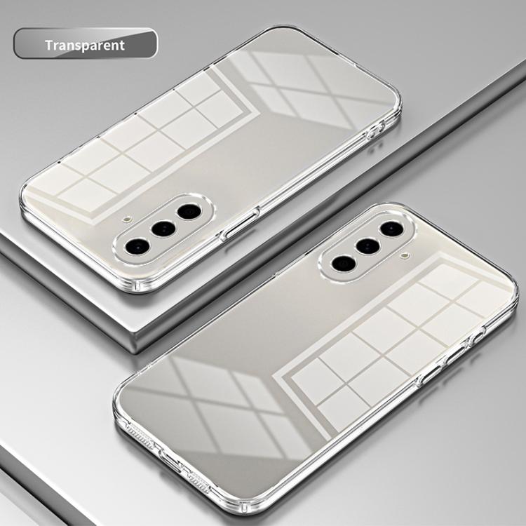For Samsung Galaxy A57 5G Transparent Plating Fine Hole Phone Case