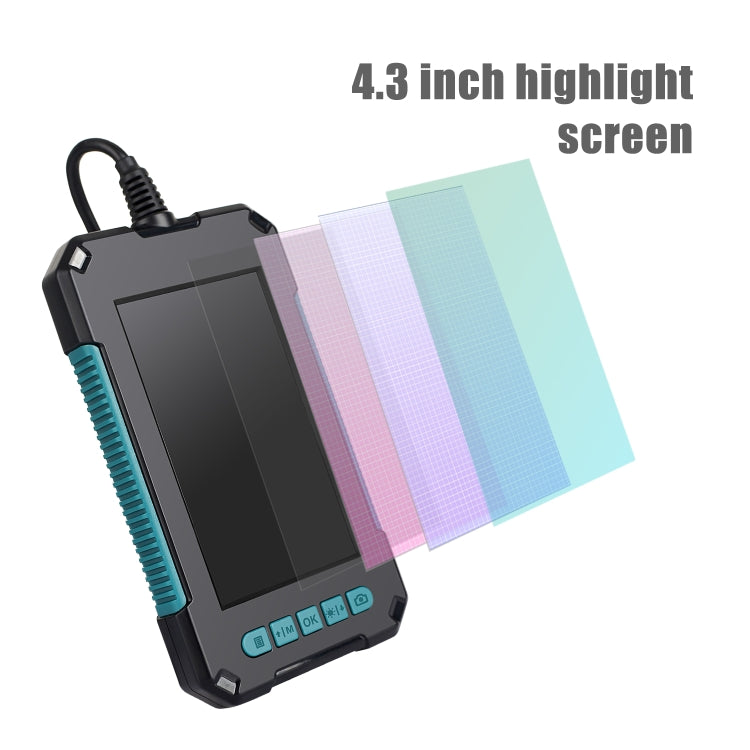 P40 8mm 1080P IP68 Waterproof 4.3 inch Highlight Screen Dual Camera Digital Endoscope, Length:2m Hard Cable