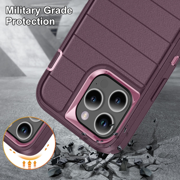 For iPhone 15 Pro Max Defender Gen2 Rugged PC + Silicone Phone Case with Holder