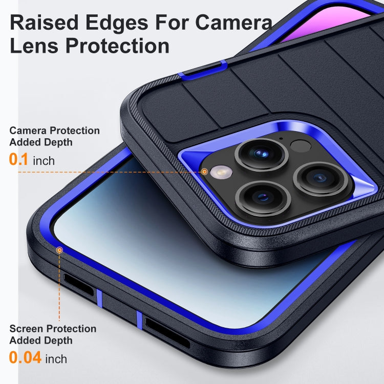 For iPhone 14 Pro Max Defender Gen2 Rugged PC + Silicone Phone Case with Holder
