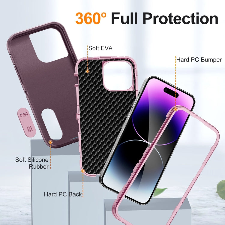 For iPhone 14 Pro Max Defender Gen2 Rugged PC + Silicone Phone Case with Holder