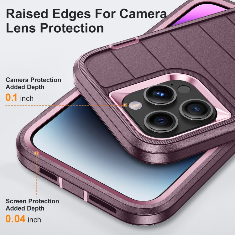 For iPhone 14 Pro Max Defender Gen2 Rugged PC + Silicone Phone Case with Holder