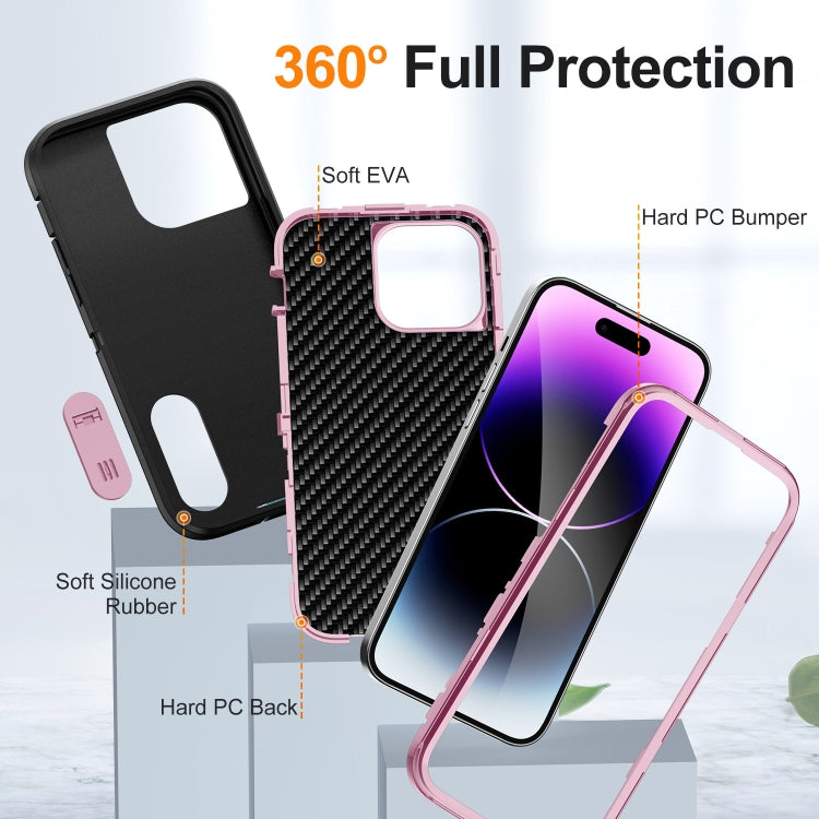 For iPhone 14 Pro Defender Gen2 Rugged PC + Silicone Phone Case with Holder