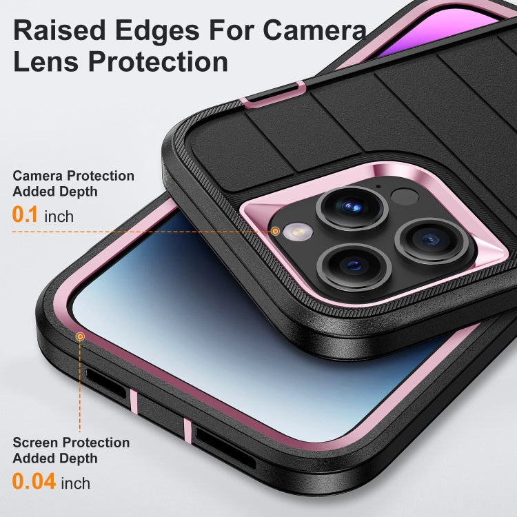 For iPhone 14 Pro Defender Gen2 Rugged PC + Silicone Phone Case with Holder