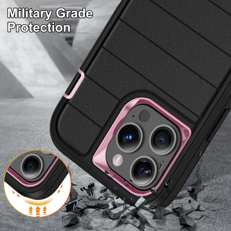 For iPhone 14 Pro Defender Gen2 Rugged PC + Silicone Phone Case with Holder