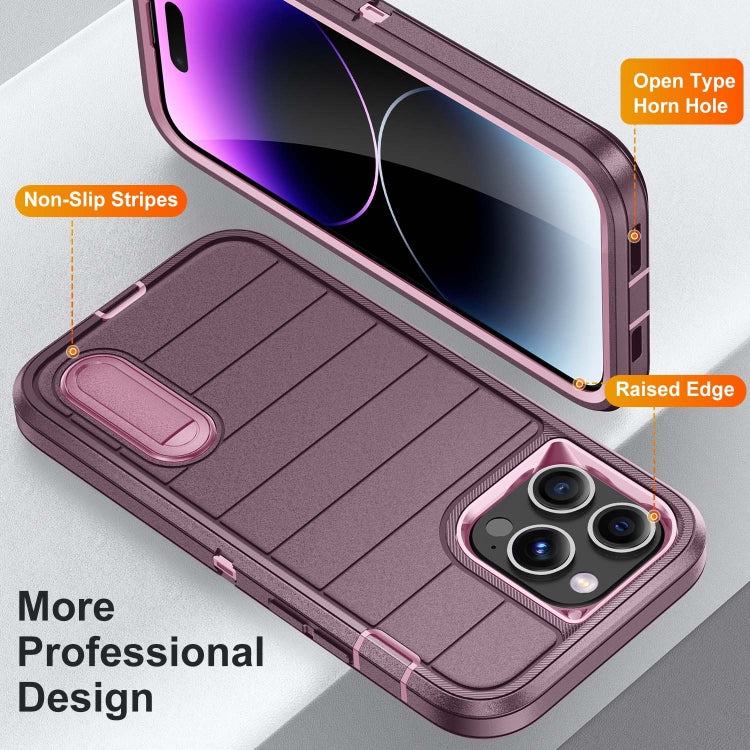 For iPhone 14 Pro Defender Gen2 Rugged PC + Silicone Phone Case with Holder