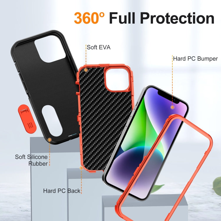 For iPhone 14 Plus Defender Gen2 Rugged PC + Silicone Phone Case with Holder