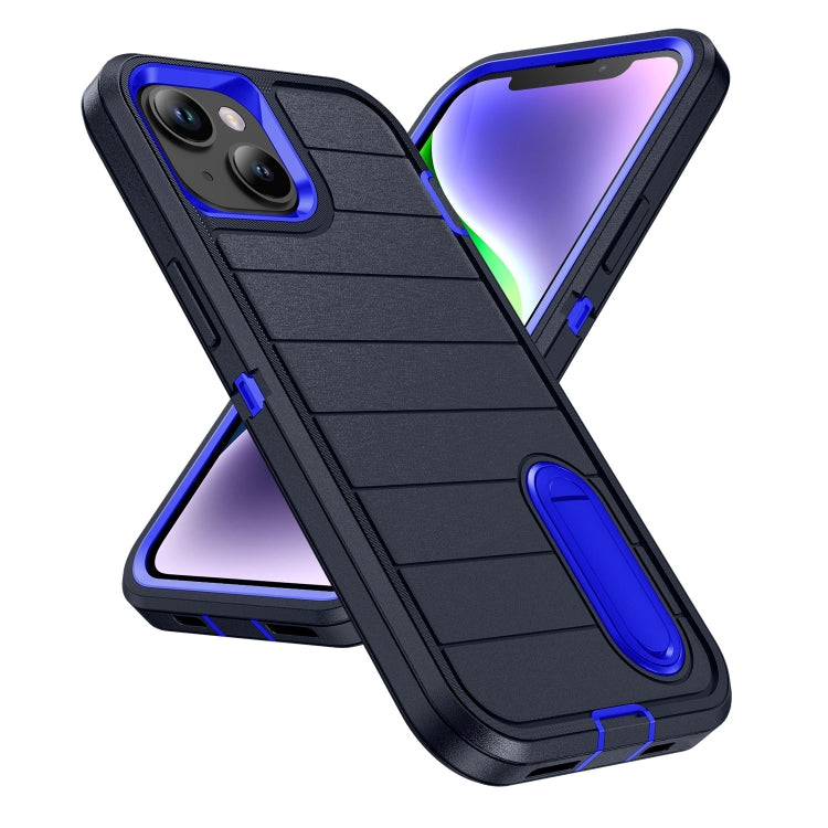 For iPhone 14 Defender Gen2 Rugged PC + Silicone Phone Case with Holder