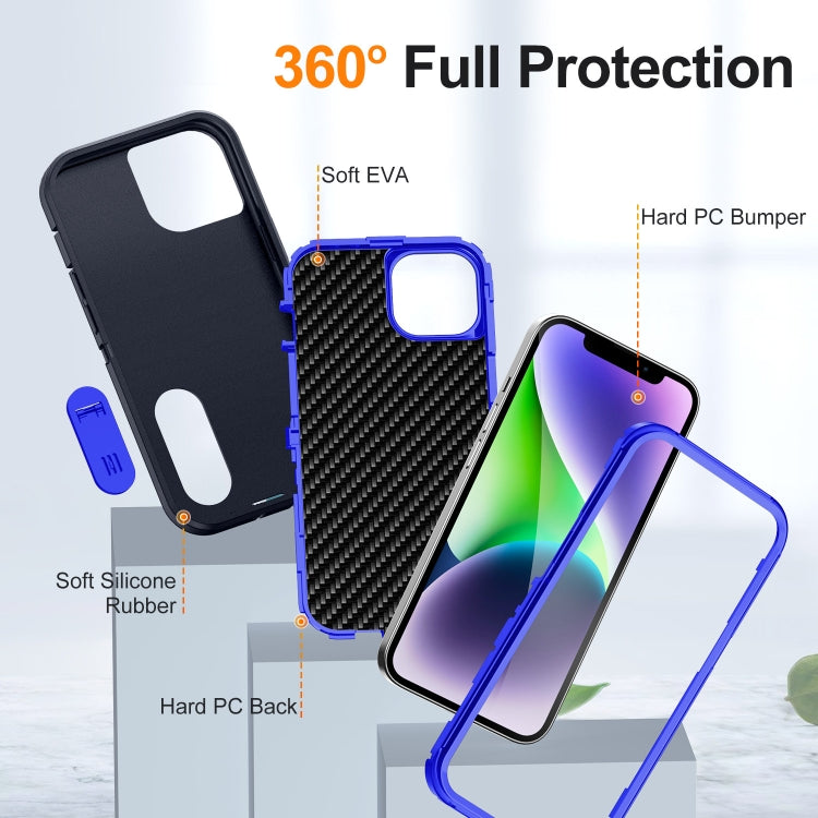 For iPhone 14 Defender Gen2 Rugged PC + Silicone Phone Case with Holder