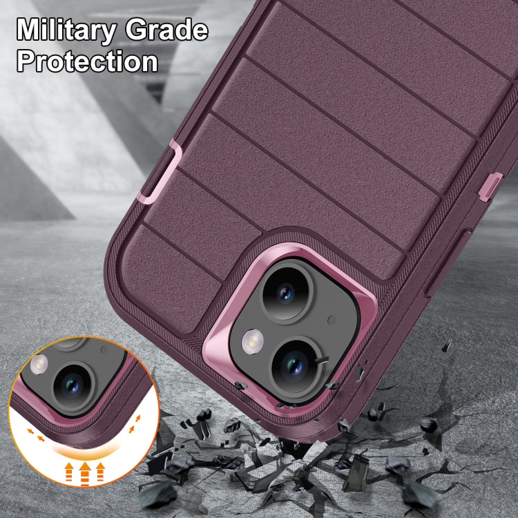 For iPhone 14 Defender Gen2 Rugged PC + Silicone Phone Case with Holder