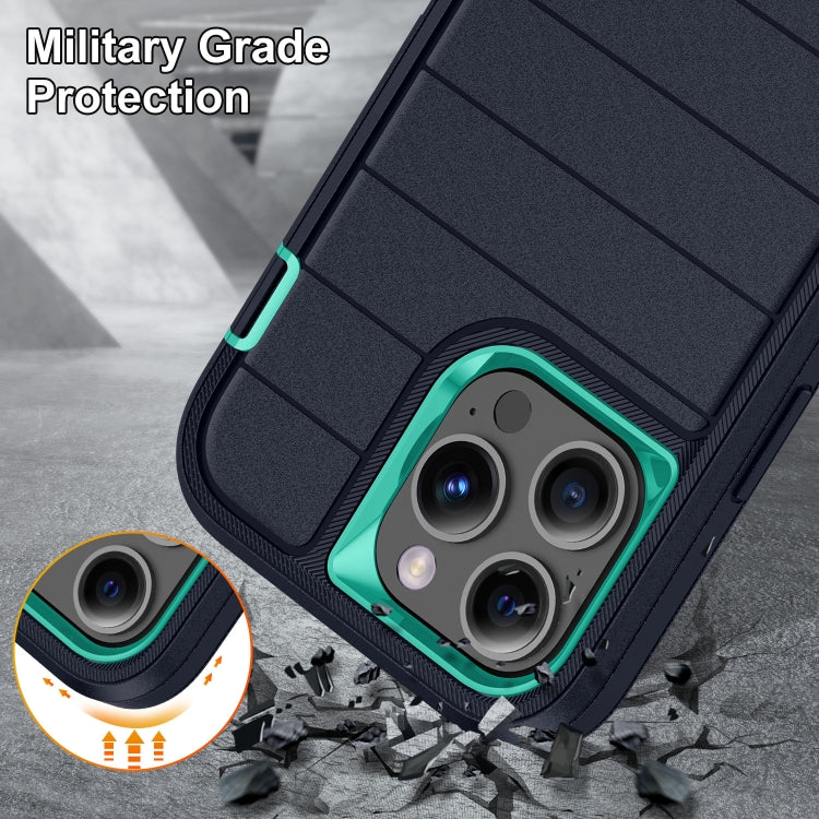 For iPhone 13 Pro Max Defender Gen2 Rugged PC + Silicone Phone Case with Holder