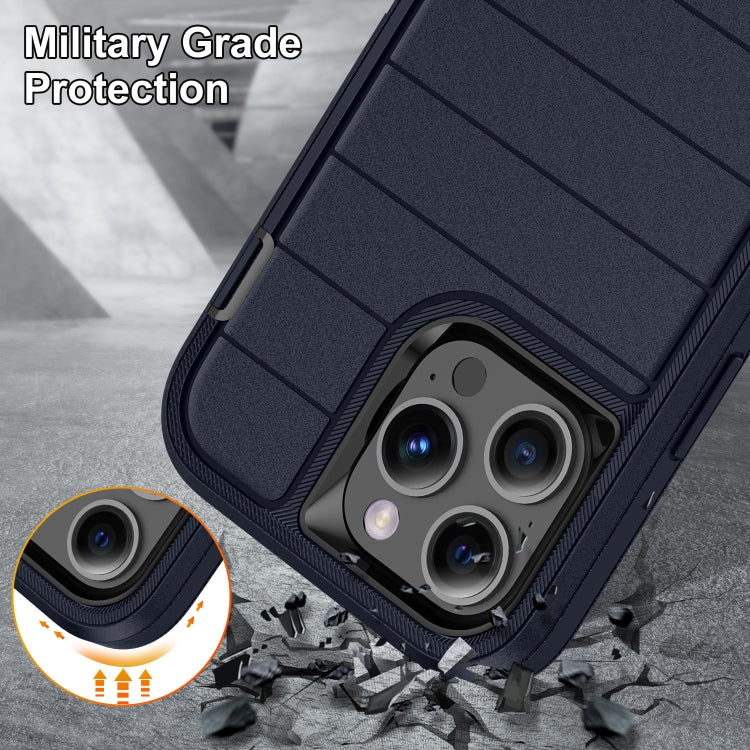 For iPhone 13 Pro Max Defender Gen2 Rugged PC + Silicone Phone Case with Holder