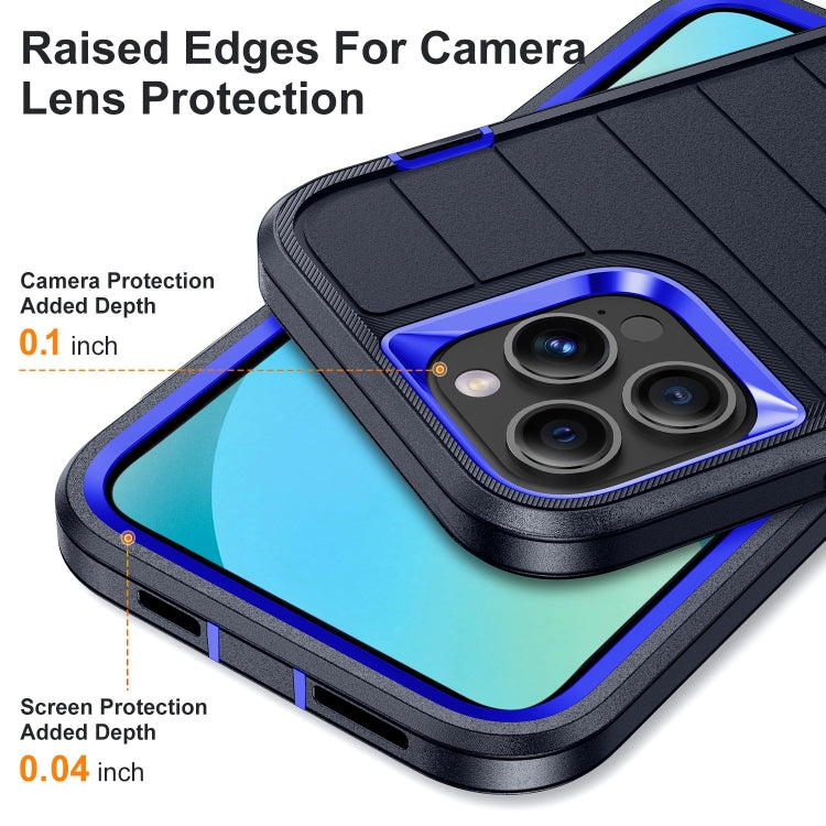 For iPhone 13 Pro Max Defender Gen2 Rugged PC + Silicone Phone Case with Holder