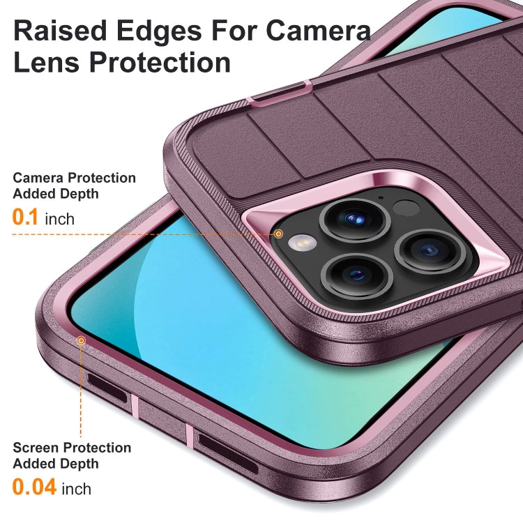 For iPhone 13 Pro Max Defender Gen2 Rugged PC + Silicone Phone Case with Holder