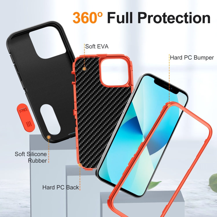For iPhone 13 Pro Defender Gen2 Rugged PC + Silicone Phone Case with Holder