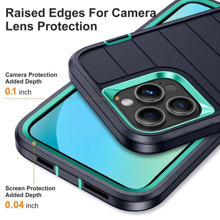 For iPhone 13 Pro Defender Gen2 Rugged PC + Silicone Phone Case with Holder