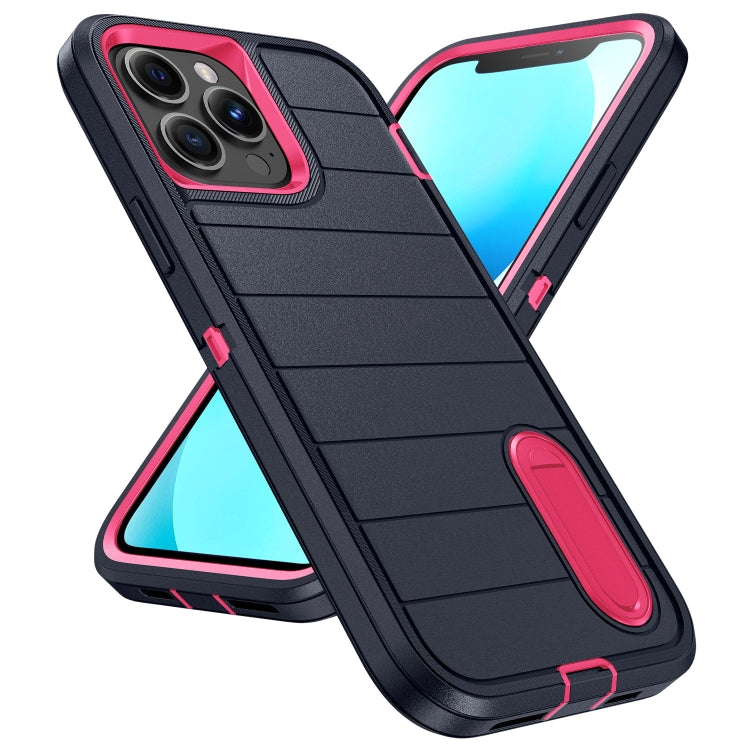 For iPhone 13 Pro Defender Gen2 Rugged PC + Silicone Phone Case with Holder
