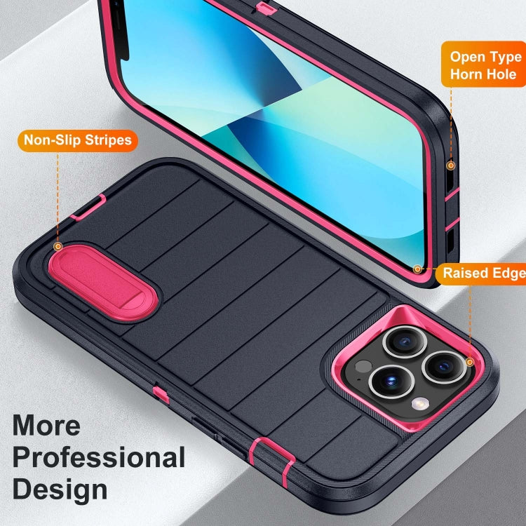 For iPhone 13 Pro Defender Gen2 Rugged PC + Silicone Phone Case with Holder