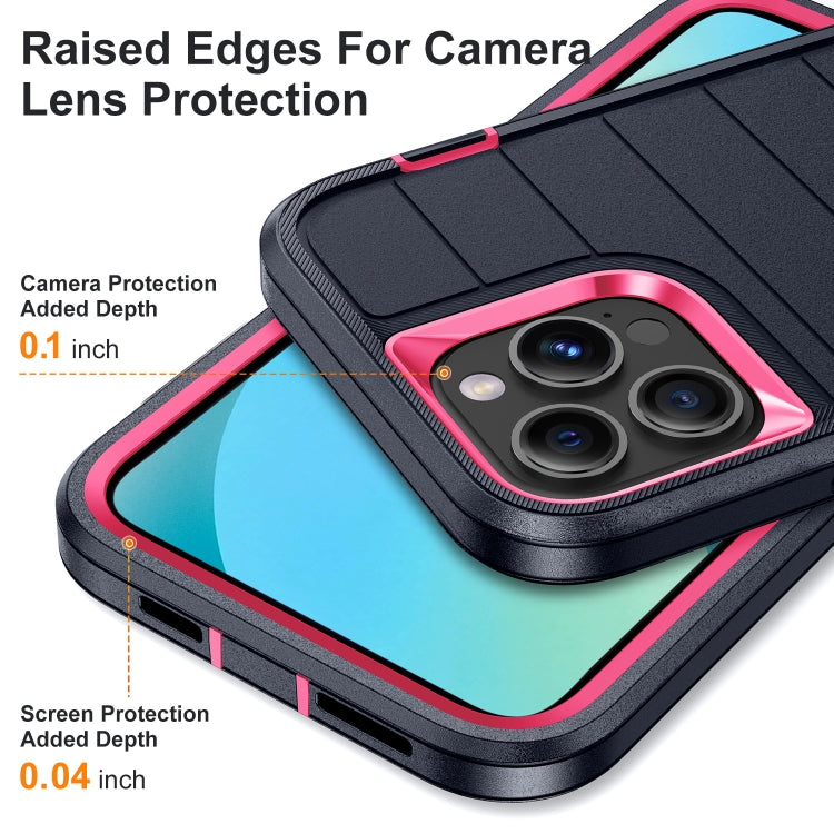 For iPhone 13 Pro Defender Gen2 Rugged PC + Silicone Phone Case with Holder