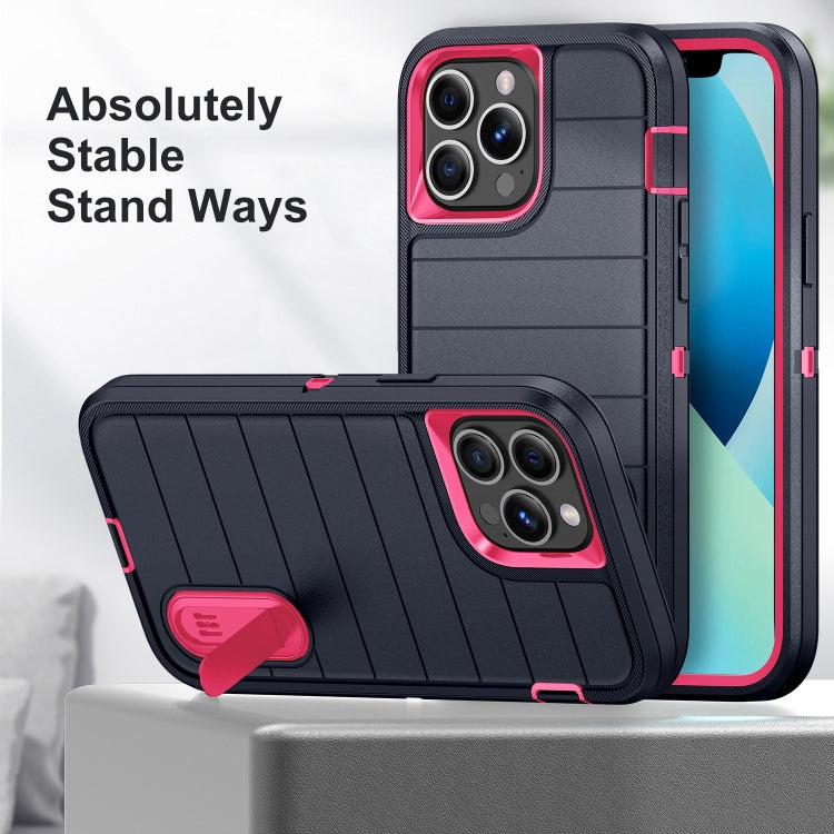 For iPhone 13 Pro Defender Gen2 Rugged PC + Silicone Phone Case with Holder