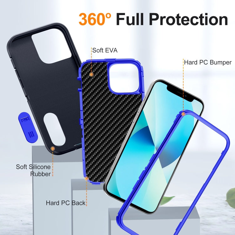 For iPhone 13 Pro Defender Gen2 Rugged PC + Silicone Phone Case with Holder