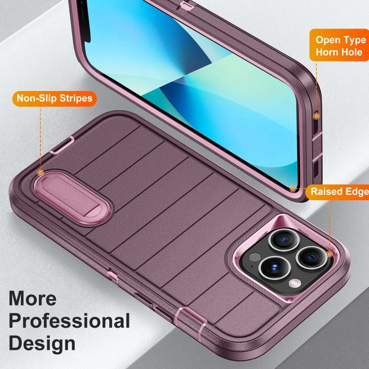 For iPhone 13 Pro Defender Gen2 Rugged PC + Silicone Phone Case with Holder