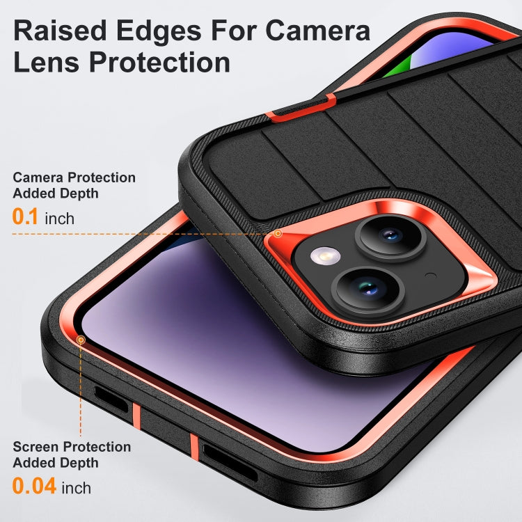 For iPhone 13 Defender Gen2 Rugged PC + Silicone Phone Case with Holder