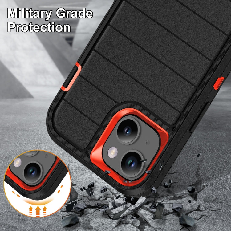 For iPhone 13 Defender Gen2 Rugged PC + Silicone Phone Case with Holder