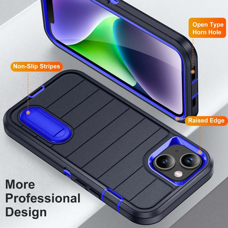 For iPhone 13 Defender Gen2 Rugged PC + Silicone Phone Case with Holder