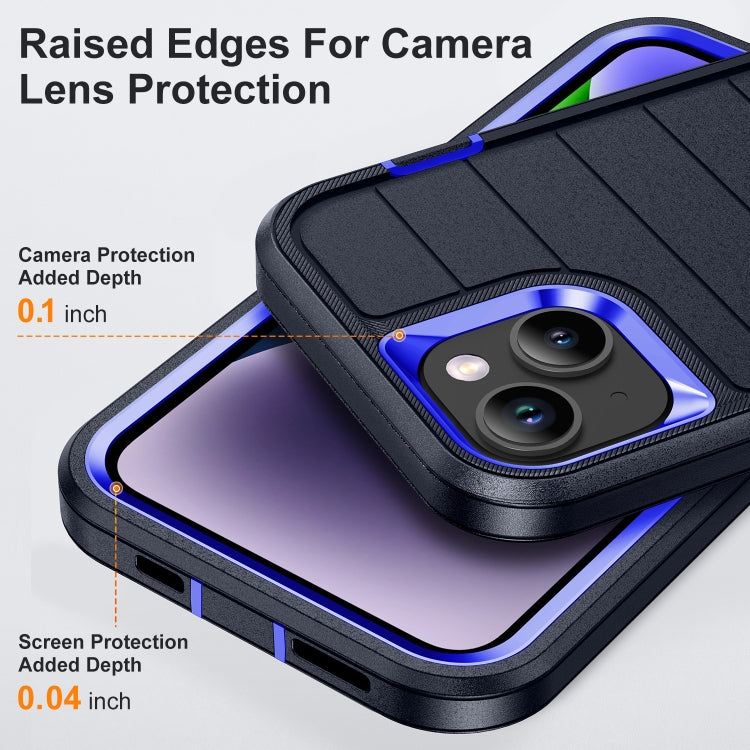 For iPhone 13 Defender Gen2 Rugged PC + Silicone Phone Case with Holder