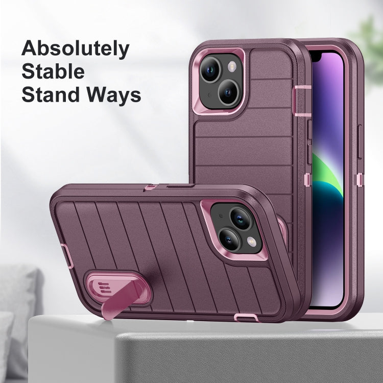 For iPhone 13 Defender Gen2 Rugged PC + Silicone Phone Case with Holder