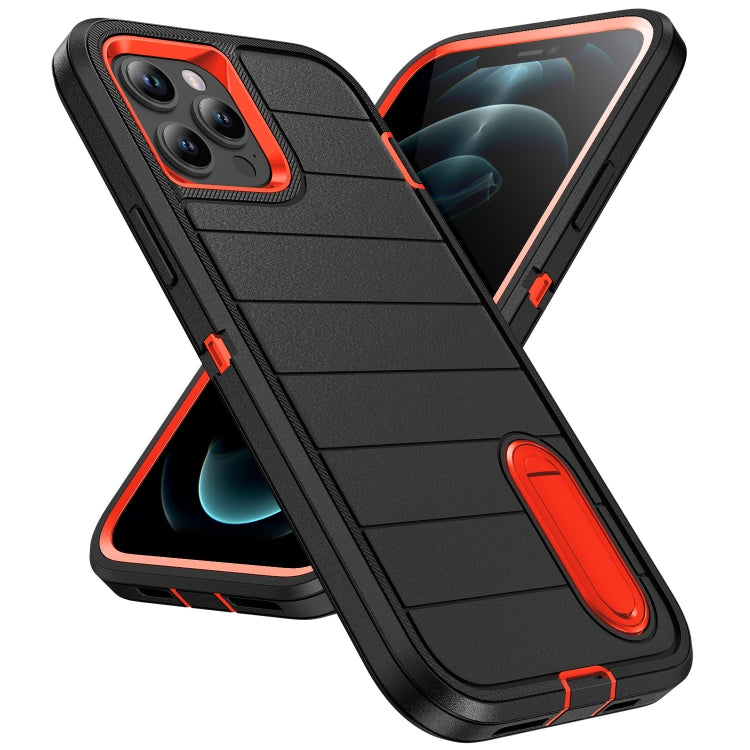 For iPhone 12 Pro Max Defender Gen2 Rugged PC + Silicone Phone Case with Holder