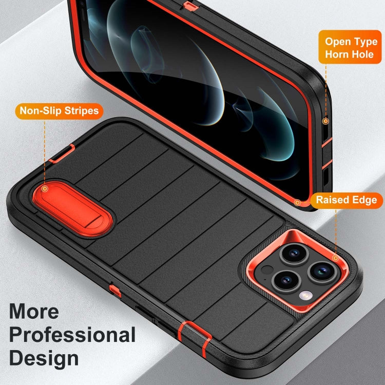 For iPhone 12 Pro Max Defender Gen2 Rugged PC + Silicone Phone Case with Holder