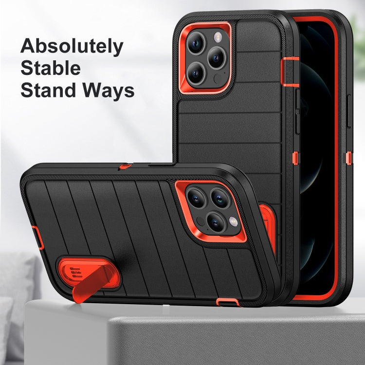 For iPhone 12 Pro Max Defender Gen2 Rugged PC + Silicone Phone Case with Holder