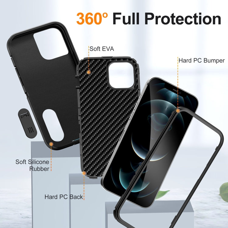 For iPhone 12 Pro Max Defender Gen2 Rugged PC + Silicone Phone Case with Holder