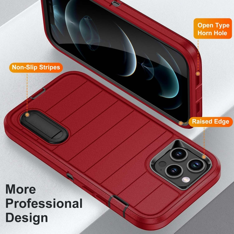 For iPhone 12 Pro Max Defender Gen2 Rugged PC + Silicone Phone Case with Holder